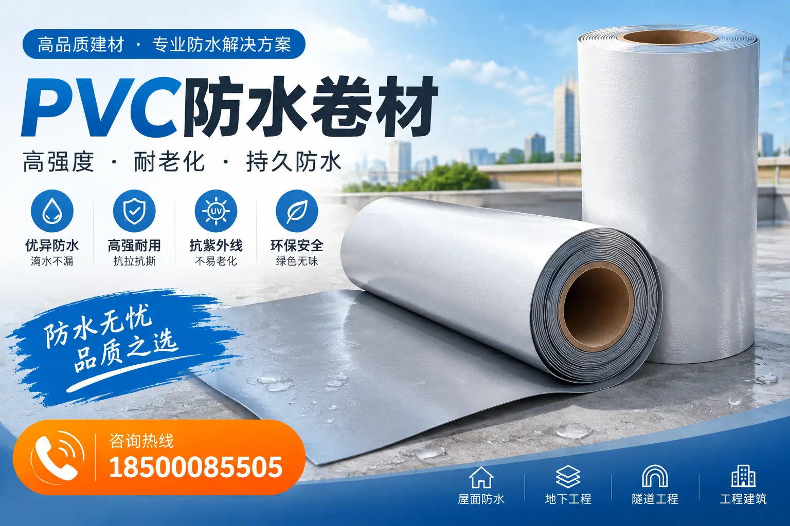 PVC防水卷材的使用寿命与维护周期,适合大同业主参考